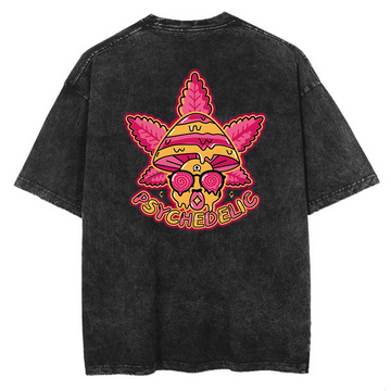 Psychedelic Skull - Wash Tee