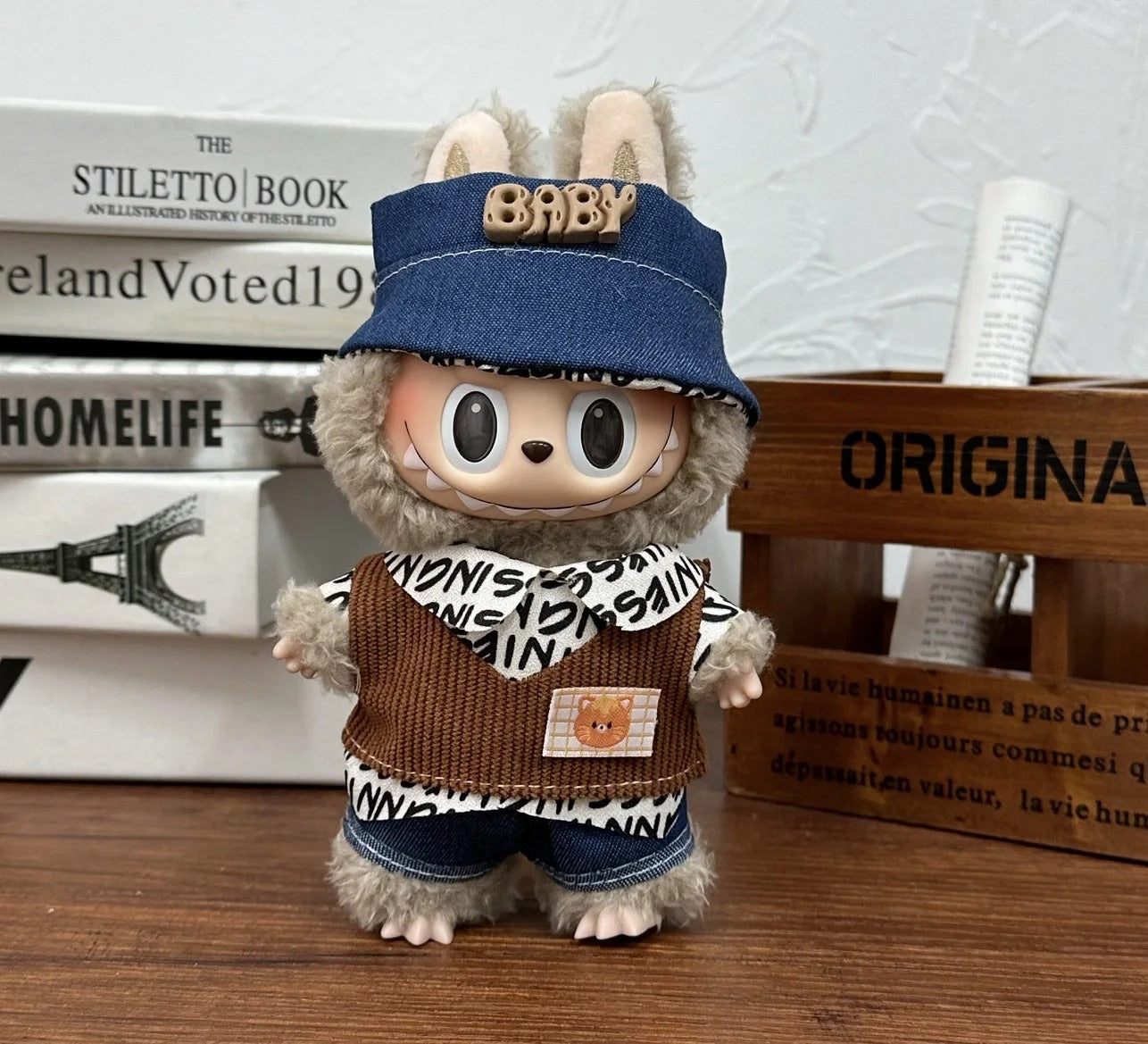 Labu Doll Clothes Capybara Cos Suit V1 V2 V3 Outfit Stylish Clothing Set for Plush Toy Dolls 17cm Cute Model Accessories (No Doll)