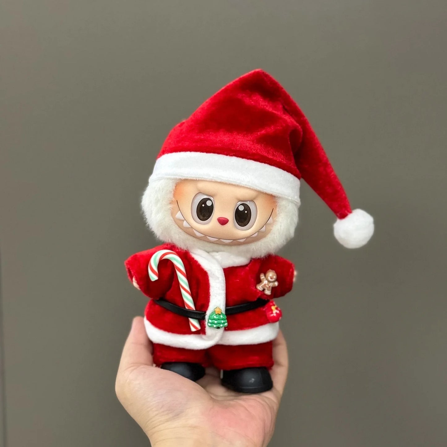 Labu Christmas Clothes 17cm Doll Mini Decoration Cos Santa Claus Elk Reindeer Costume Props Holiday Gift Toys (No Doll)
