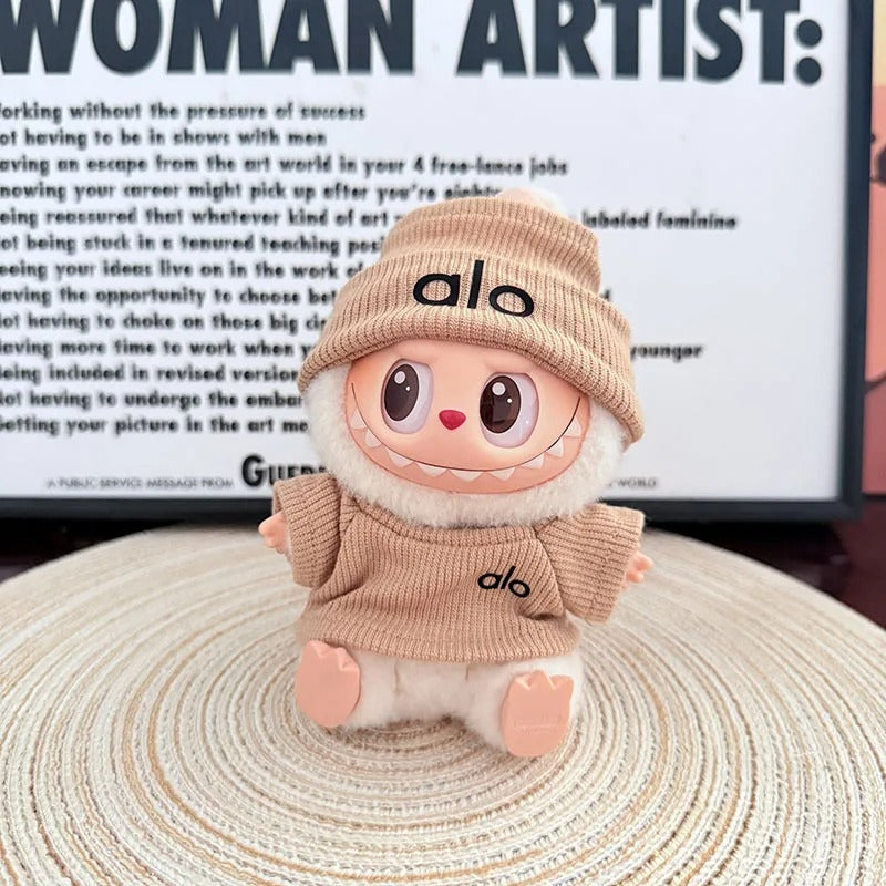 Labu Doll Clothes Fitness Clothing Short Skirt Set Labubu 3.0 Doll Designer Diy Multiple Color (No Doll)s