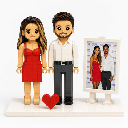 Custom Brick Figure from Photo – Couple