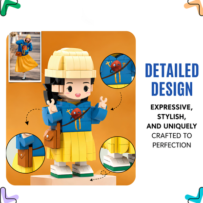 Custom Brick Figure from Photo – One Person