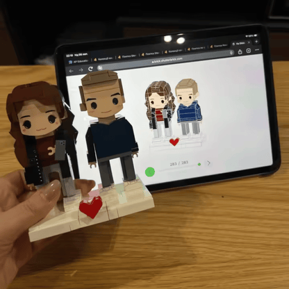 Custom Brick Figure from Photo – Couple