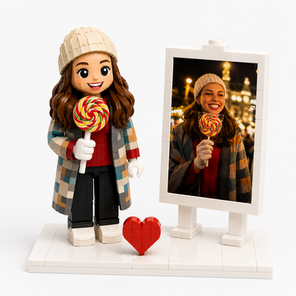 Custom Brick Figure from Photo – One Person