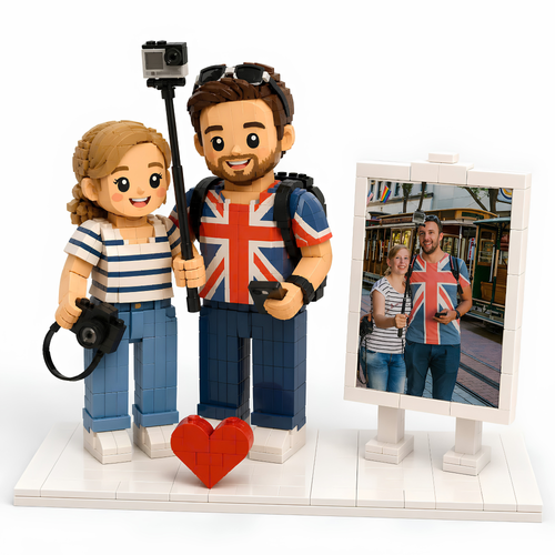 Custom Brick Figure from Photo – Couple