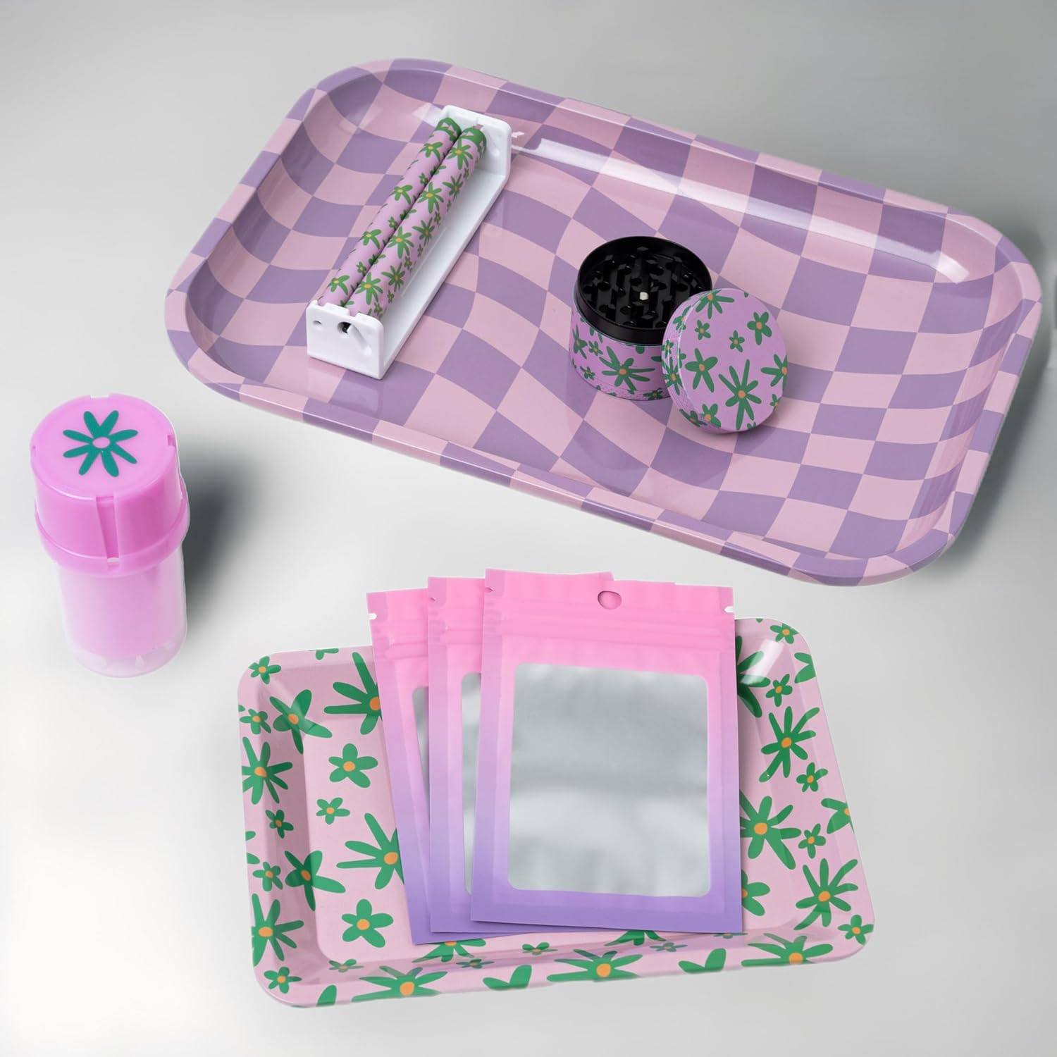 Pink Decorative Trays Set