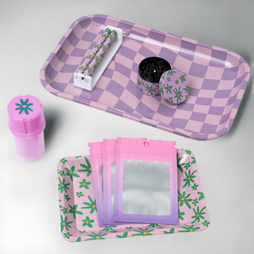 Pink Decorative Trays Set