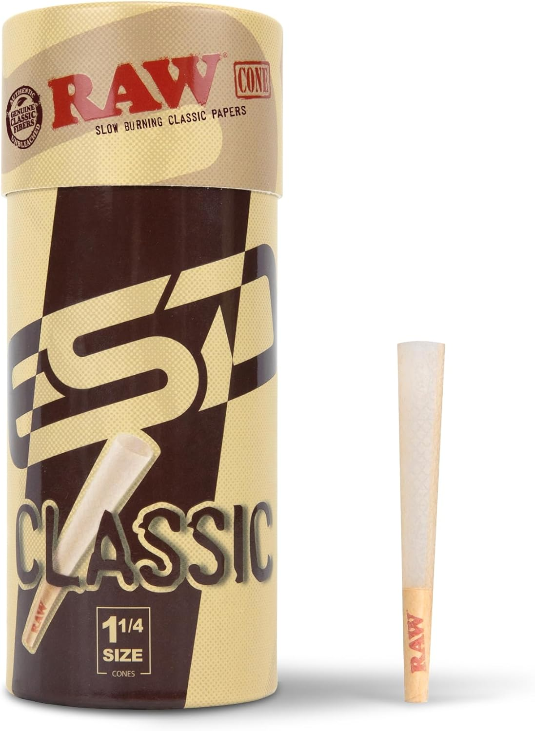 RAW Cones Classic 1-1/4 Size - 50 Packs (Paper)