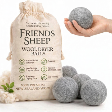 Organic Wool Dryer Balls - Gray (6 PCS)