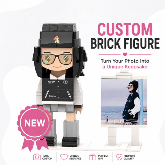 Custom Brick Figure from Photo – One Person
