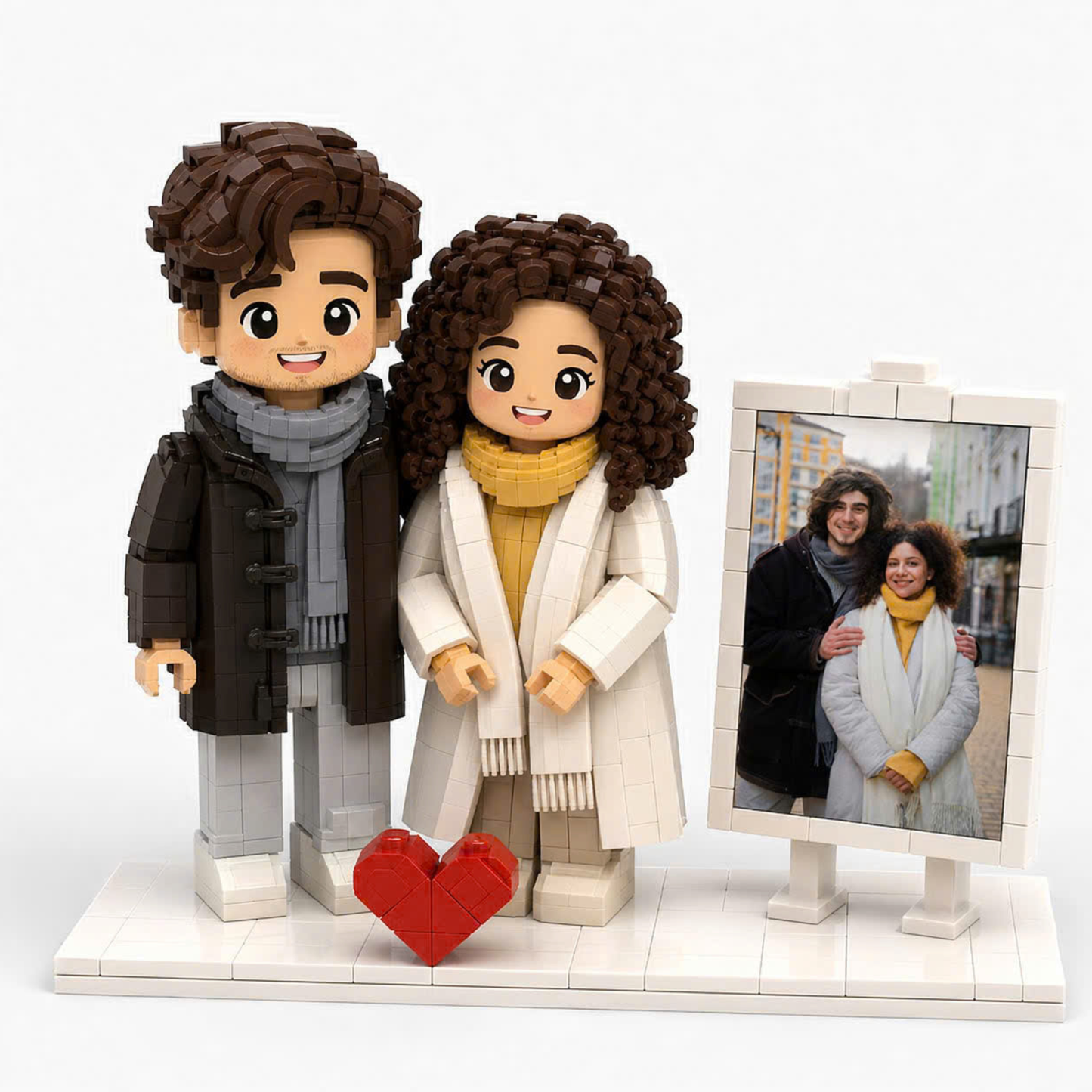 Custom Brick Figure from Photo – Couple