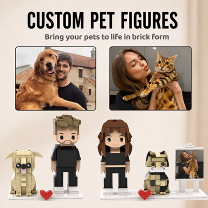 Custom Brick Figure from Photo – Boss & Pet