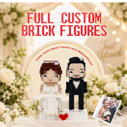 Custom Brick Figure from Photo – Couple