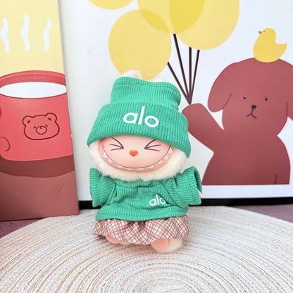 Labu Doll Clothes Fitness Clothing Short Skirt Set Labubu 3.0 Doll Designer Diy Multiple Color (No Doll)s