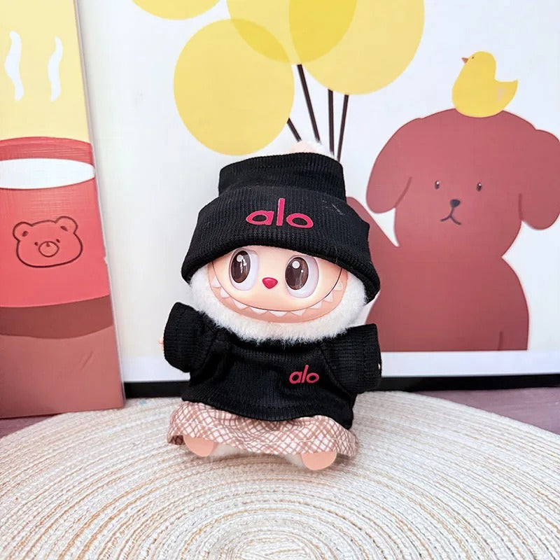 Labu Doll Clothes Fitness Clothing Short Skirt Set Labubu 3.0 Doll Designer Diy Multiple Colors Clothes Accessories (No Doll)