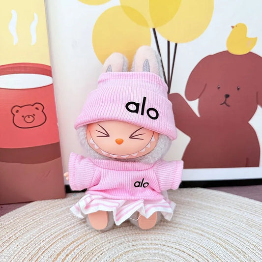 Labu Doll Clothes Fitness Clothing Short Skirt Set Labubu 3.0 Doll Designer Diy Multiple Colors Clothes Accessories (No Doll)